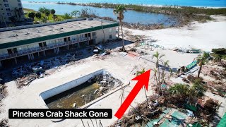 The Wyndham Garden Hotel and Pinchers Fort Myers Beach 3 Months After Hurricane Ian