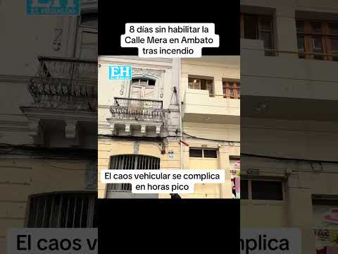 Caos vehicular en el centro de #ambato #tungurahua #ecuador