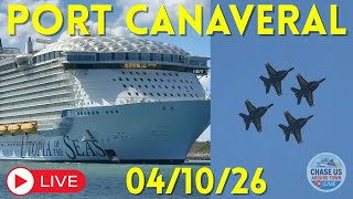 LIVE: Blue Angels Practice & Cruise Ships Leaving Port Canaveral LIVE! (April 10, 2026)