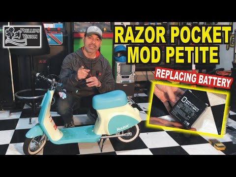 How To Replace The Battery On A Razor Pocket Mod Petite Scooter (Phillips Vision: Episode - 81)