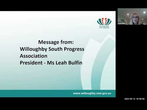 Willoughby South webinar held 12 May 2022