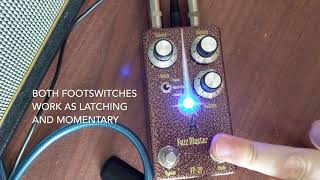 Video thumbnail for Fuzz Master (modern Maestro Fuzz-Tone FZ-1S) Quick Demo by Drunk Beaver Pedals