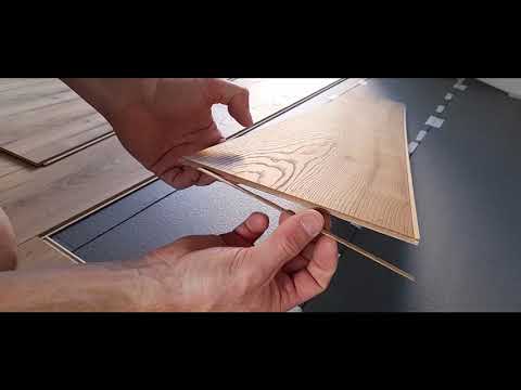 Parquet Artens, attention au clipsage fragile ( à poser avec précaution)