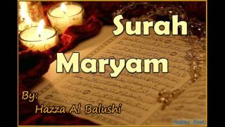 Download lagu Beautiful Recitation of Surah Maryam by Hazza Al Balushi mp3 Download lagu Beautiful Recitation of Surah Maryam by Hazza Al Balushi mp3