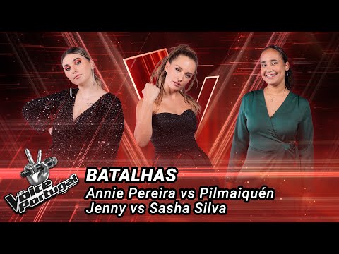 Annie Pereira vs Pilmaiquén Jenny vs Sasha Silva | The Battles | The Voice Portugal