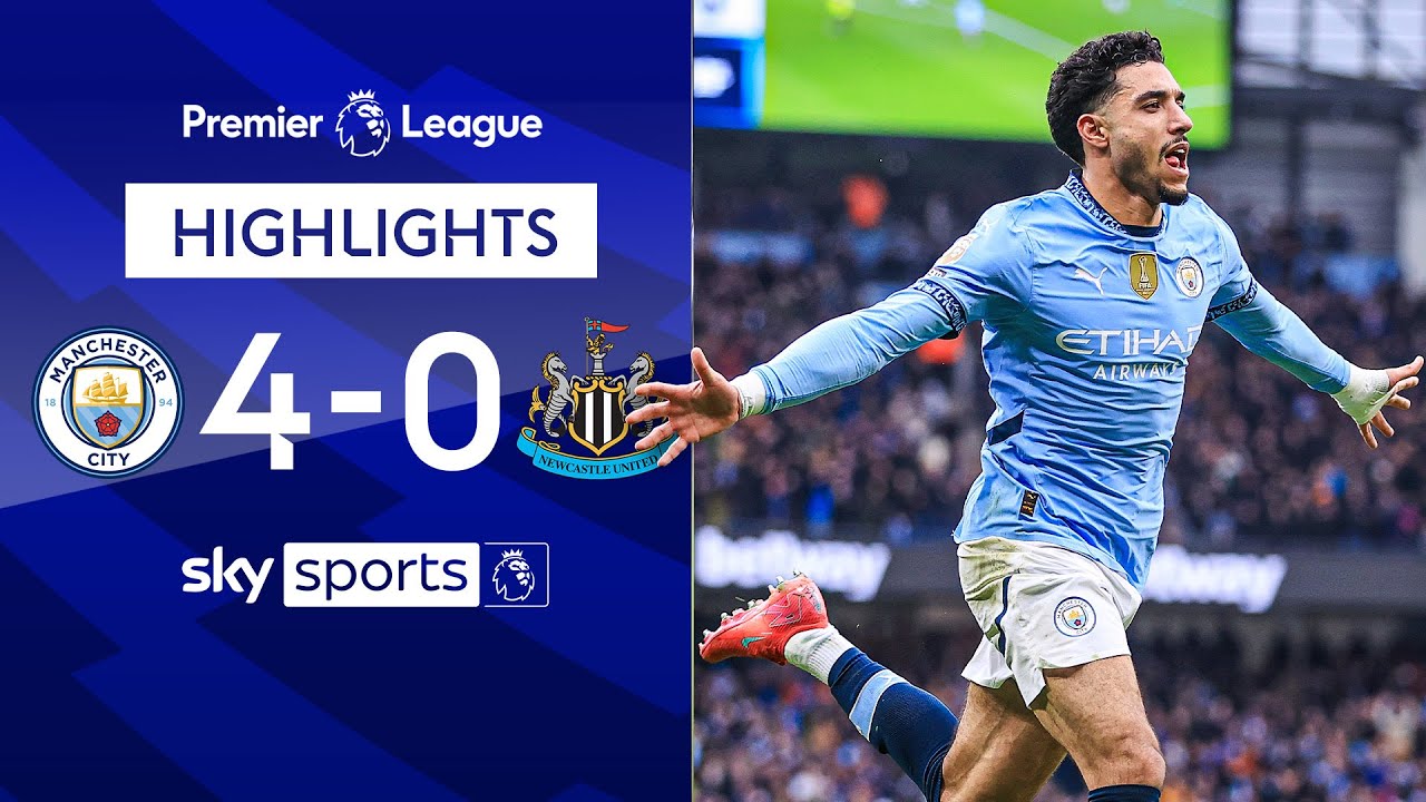 Marmoush HAT-TRICK as Man City thump Magpies! 🌟 | Man City 4-0 Newcastle | Premier League highlights