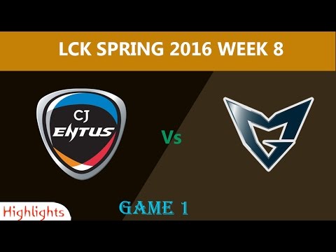 CJ vs SSG Highlights 2016|Highlights LCK Spring 2016 Week 9|CJ ENTUS vs SAMSUNG GALAXY Game 1