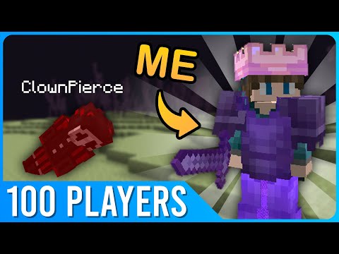 Becoming KING in Sword's 100 Player Minecraft Dimensions Event