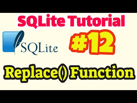 Sqlite Tutorial 12 Replace Function In Sqlite