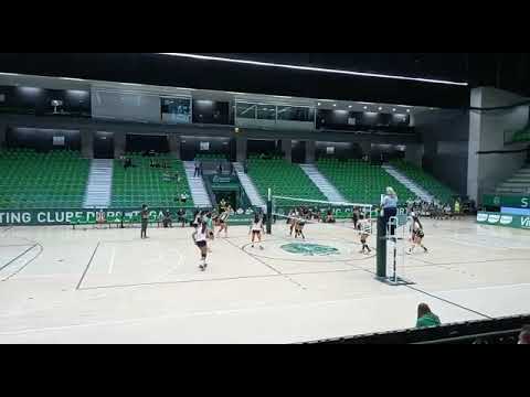 Ponto final do 2º set - Sporting CP vs SC Espinho