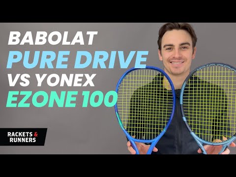 BETTER than the Pure Drive?! Yonex Ezone 100 V8 vs. 2025 Babolat Pure Drive | Rackets & Runners
