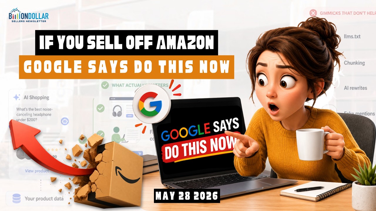 If you sell off Amazon, Google says do this NOW