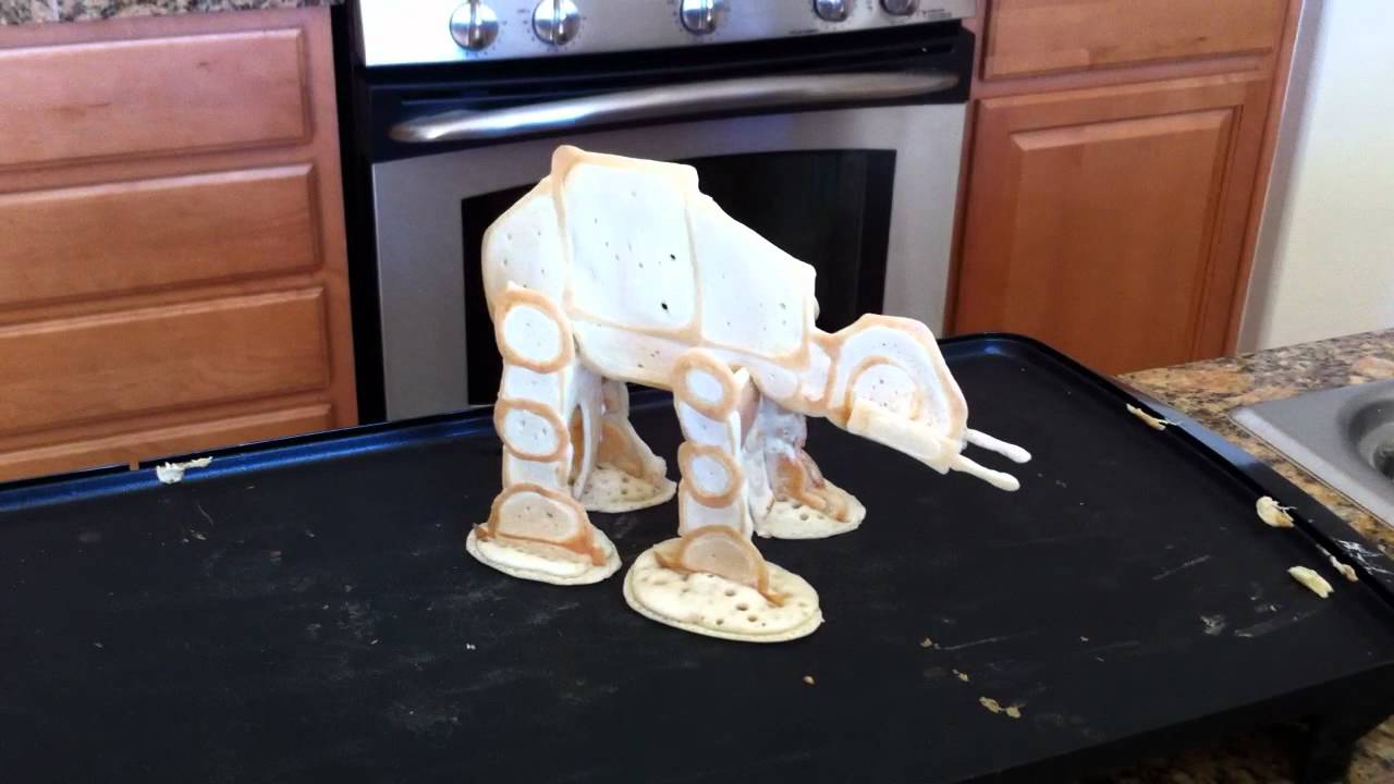 This Is An AT-AT Made Out Of Pancakes