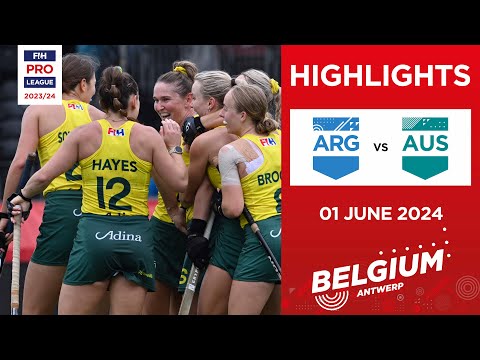 FIH Hockey Pro League 2023/24 Highlights - Argentina vs Australia (W) | Match 2