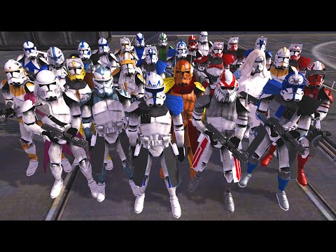 ALL Clone Commanders Execute ORDER 66! - Men of War: Star Wars Mod Battle Simulator