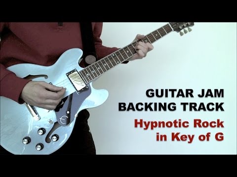 Guitar Jam Backing Track - Hypnotic Rock in Key of G (86 bpm)