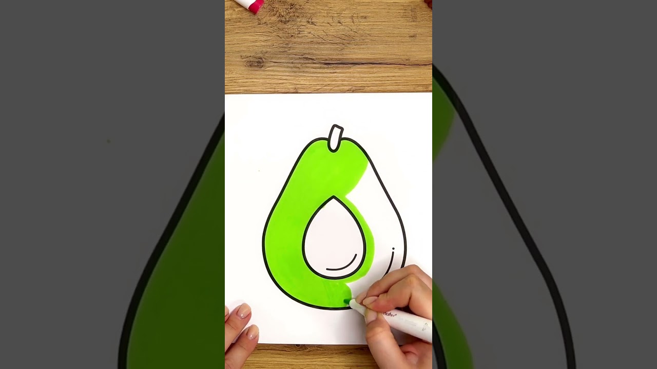 Fast Coloring Pages for Stress Relief #avocado 🎨 Fia Nash Coloring Books #relaxingcoloring #asmr
