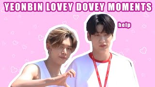 Yeonbin being lovey dovey (Yeonjun and Soobin inte