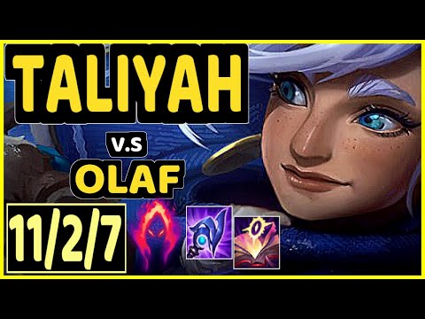 TALIYAH vs OLAF - 11/2/7 KDA JUNGLE GAMEPLAY - EUW Ranked MASTER