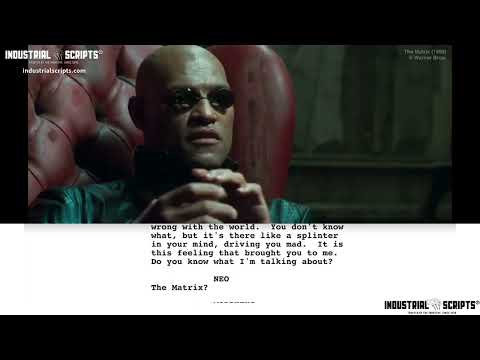 Classic Movie Scenes: MATRIX (1999) // Pills // Script-to-Screen