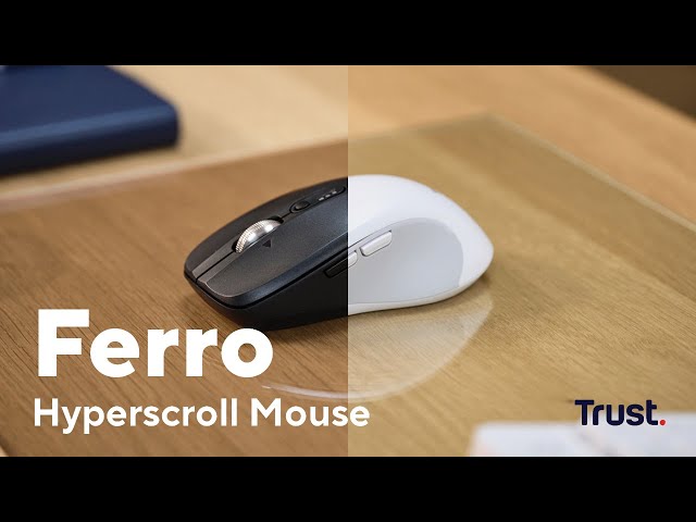 Ratón Trust Ferro Bluetooth 3200 DPI Negro Multidispositivo Rueda Hyperscroll video
