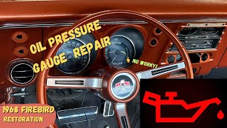 Oil pressure gauge repair, diagnostic steps and testing