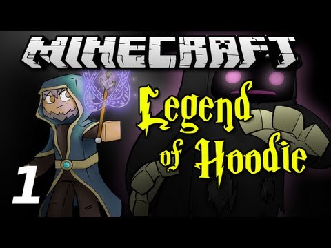 Minecraft Legend of Hoodie E01 "Wizard's First Day" (Silly Role-play)
