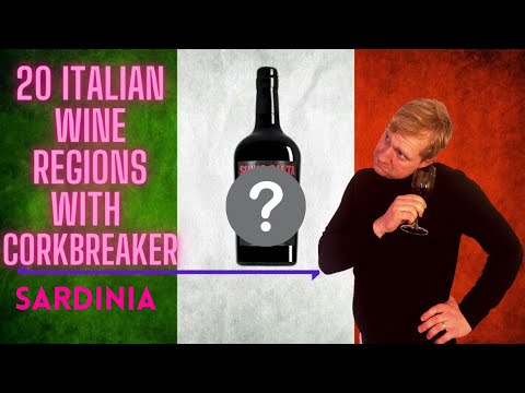 20 Italian Wine Regions with Corkbreaker - Sardinia