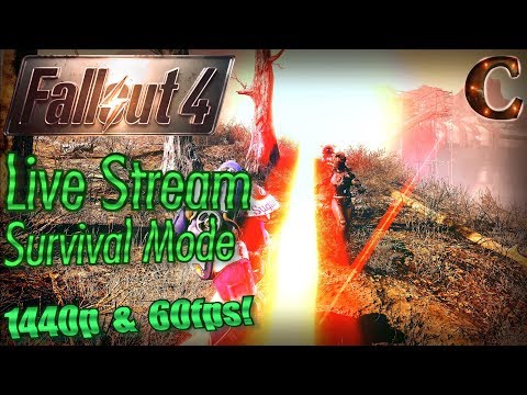 Fallout 4 Live Stream Survival Mode in 1440p 60fps, Part 34: Treacherous Trek thru the Glowing Sea