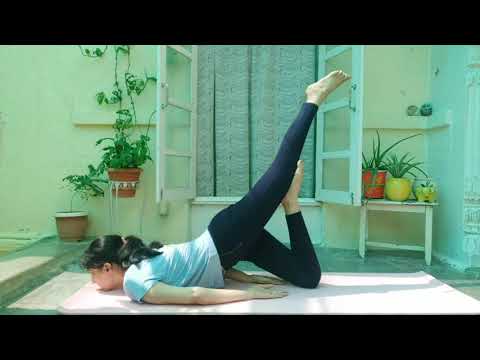Yoga Asana for weight loss- Ardh Shalabhasana variation