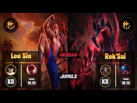 Clid LEE SIN (Jungle) [Conqueror] VS REK'SAI - Grandmaster KR Patch 10.15