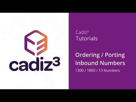 10 - Ordering Inbound Numbers