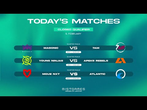 MistGames: Heroes of Lofoten! Quarter finals - Young Ninjas vs. Apeks Rebels & MOUZ NXT vs. Atlantic