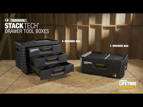 TOUGHBUILT Stacktech® Drawer Tool Boxes - TB-B1-D-70-3 / TB-B1-D-30-1