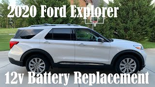 2020 Ford Explorer 12V Dead Battery Replacement