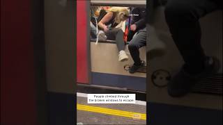 Workers Break Windows to Rescue Passengers From Train #shorts
