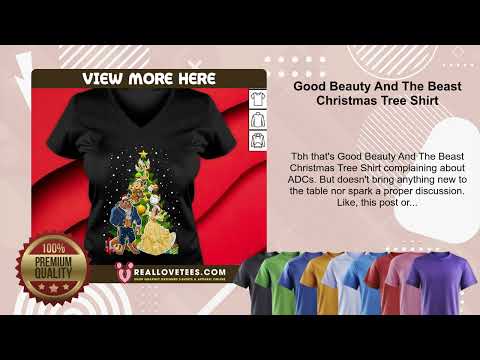 Good Beauty And The Beast Christmas Tree Shirt