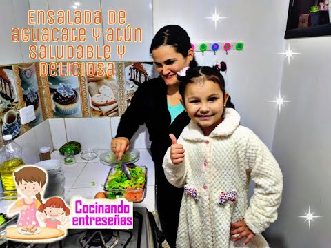 ENSALADA de ATÚN y AGUACATE🥑(receta saludable)