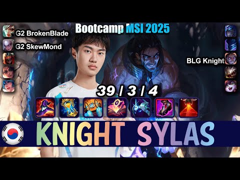 BLG Knight SYLAS vs ZED Mid - Patch 25.13 NA Ranked | Bootcamp MSI 2025 | lolrec