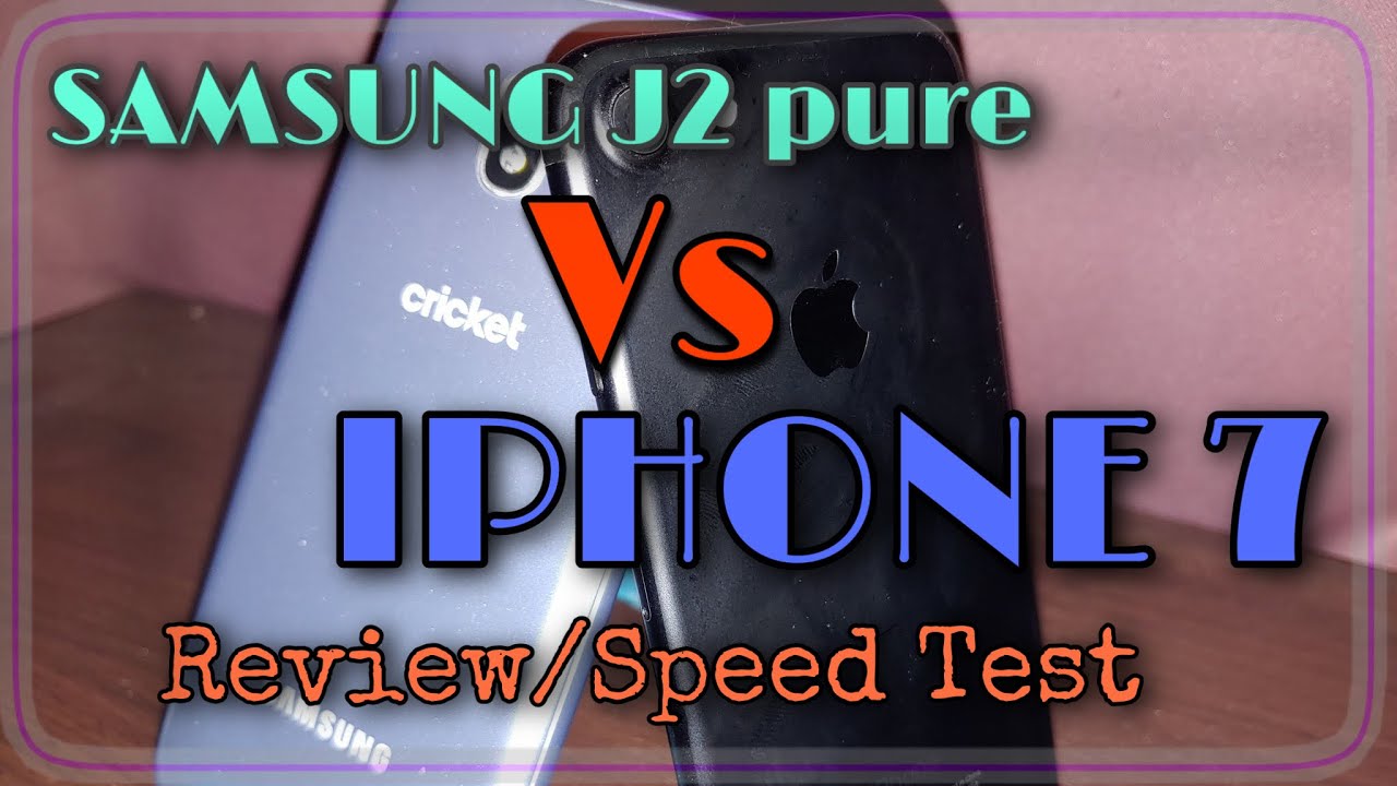 Samsung J2 Review/Speed test vs iphone 7