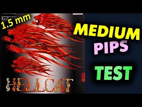 review Der Materialspezialist HELLCAT 1.5 mm medium pips - обзор средних шипов