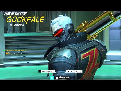Gale Nano Soldier 76 - POTG! [ Overwatch Season 35 Top 500 ]
