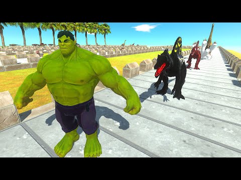 HULK OASIS DEATH RUN ATTACK - Animal Revolt Battle Simulator