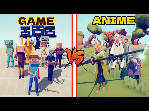 MINECRAFT TEAM ( GAME ) VS SHINOBI ( NARUTO ANIME ) TEAM | Totally Accurate Battle Simulator