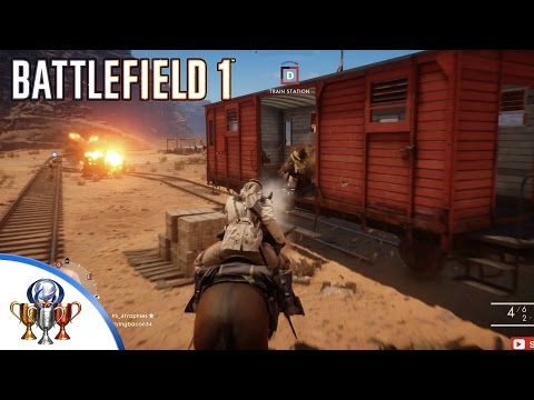Battlefield 1 Open Beta Gameplay - A Noob's Highlight Reel on 64 Player Conquest Mode (PS4)