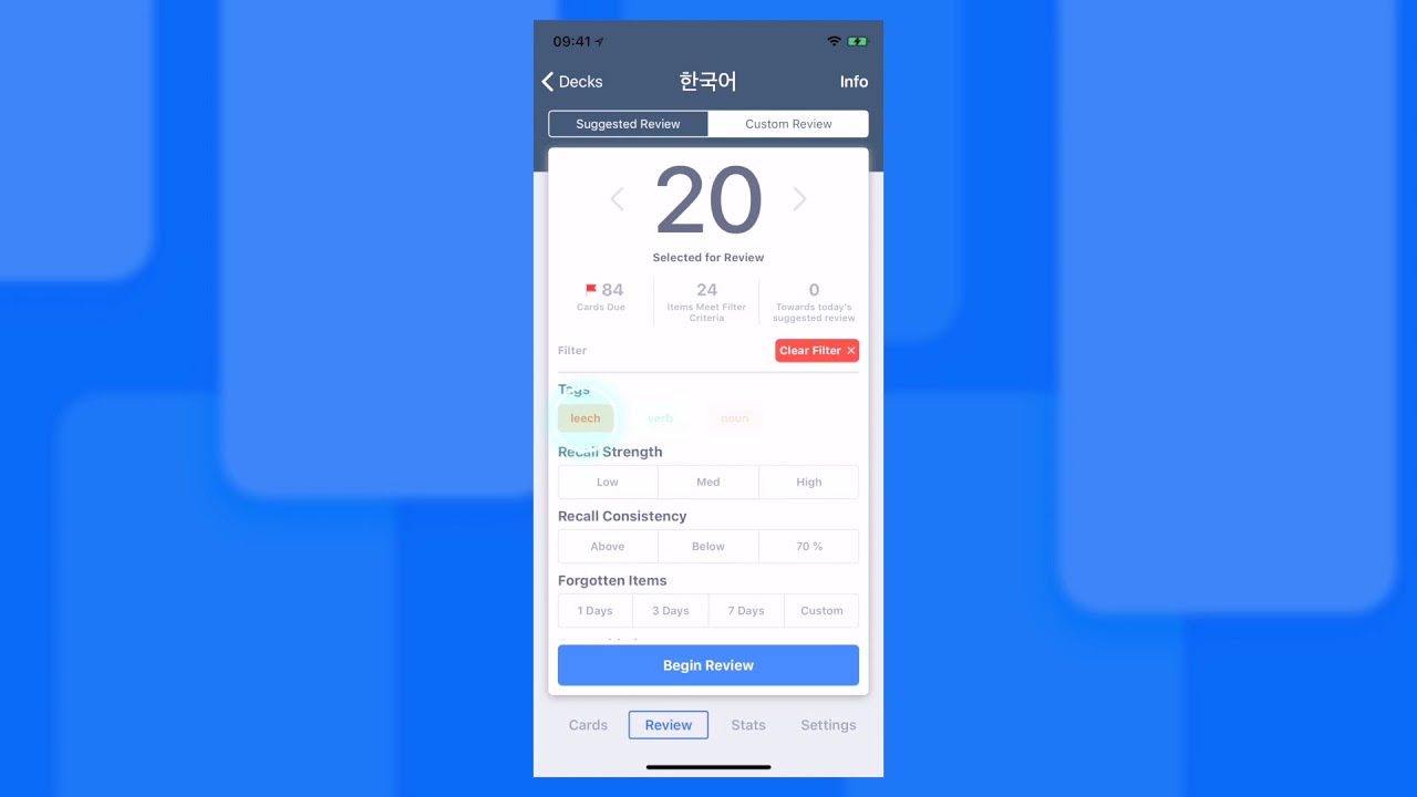 Custom Review Overview