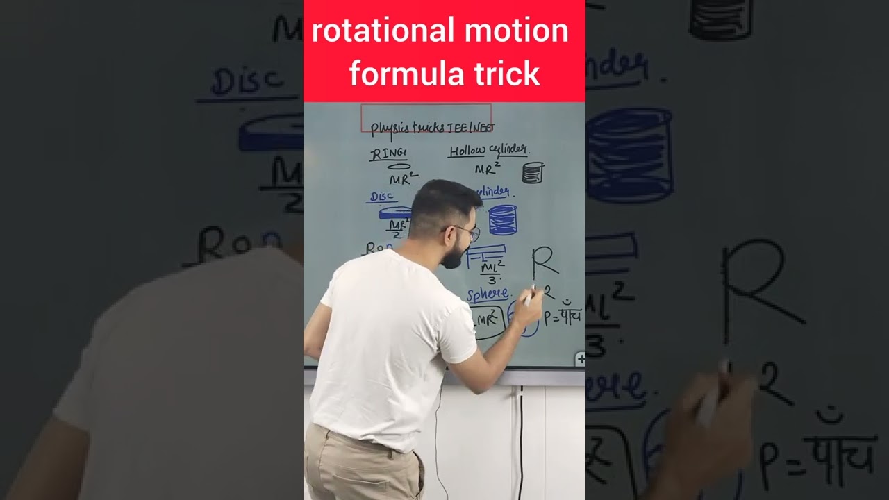 Moment of inertia के formula को याद करने का शानदार Trick | कभी नही भूलोगे ✌️😱| physics ssp trick