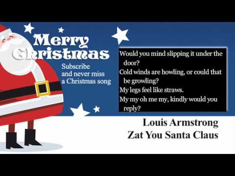 Louis Armstrong - Zat You Santa Claus - Lyrics (Paroles)