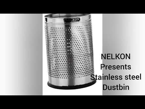 Steel Dustbin  Perforated  Open Top 45 Litres