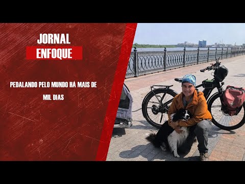 Professor Luiz Fernando Prestes pedala pelo mundo há mais de mil dias